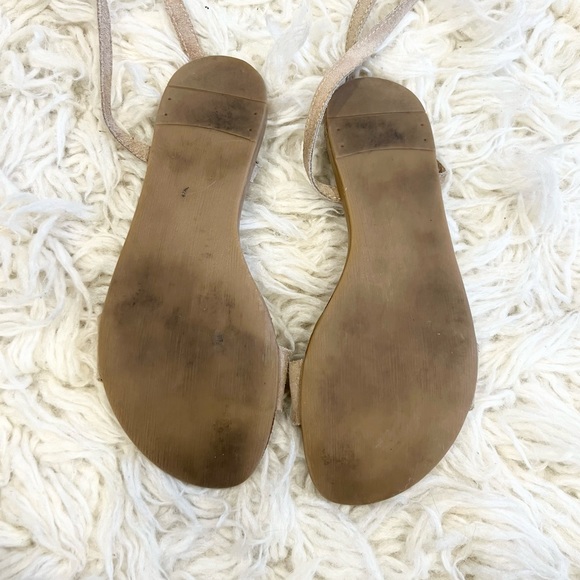 Steve Madden Kapri Wraparound Lace Sandal in Blush Suede - Picture 6 of 7